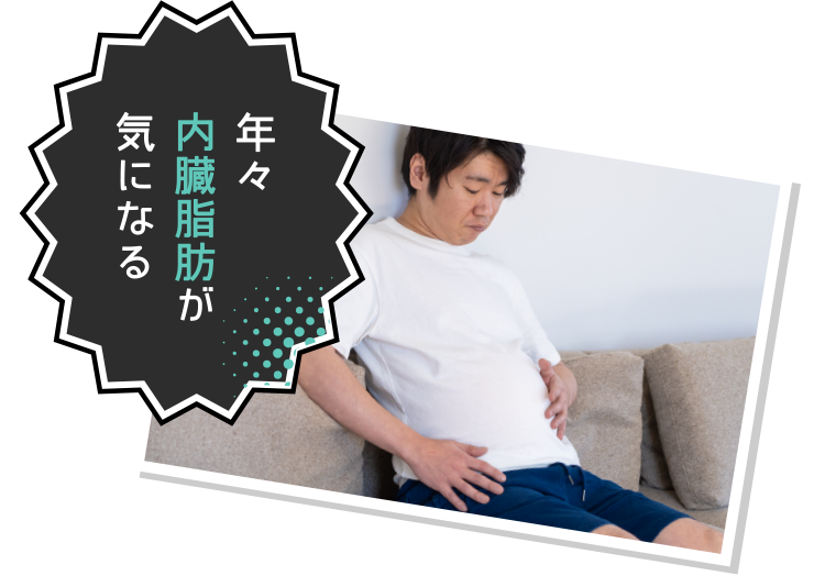 年々内臓脂肪が気になる